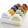 Set di asciugamani da bagno in cotone addensato asciugamano viso e asciugamani da bagno per adulti 10 colori 100% cotone T200915