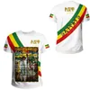 Tessffel Etiopía África County Flag T Shirt Reggae Tribu Retro Lion 3DPrint Hombres Mujeres Verano Mangas cortas divertidas Camisetas Streetwear