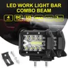 2 pcs carro LED Bar Worklight 60W Offroad Work Light 12V Spot Lâmpada Lâmpada 4x4 LED Trator Lâmpada Lâmpadas Spotlight Truck ATV UTV