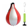 Palla da boxe in pelle PU Sacco da boxe a pera Palline per velocità reflex Allenamento fitness Palla per boxe a doppia estremità