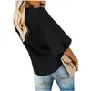 Womens Shirt V-Neck Ruffle Sleeve Tunic Loose Shirts Women Tops Blouse Women Plus Size Top Style