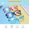 Lunettes de soleil verres de blocs de lumière bleue enfants fashion carré clear frame optique girl grenards informatiques de jeu les lunettes UV400Sunglasses