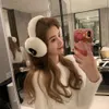 Thick Rabbit Fur Wool Earmuffs Designer Warm Ear Cover Autumn and Winte for Women