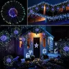 Luci di fuochi d'artificio Led Fata Luce Filo di rame Starburst String Lights 8 modalità Funzionamento a batteria con decorazioni natalizie per matrimoni a distanza