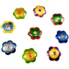 10 sztuk Mały Kwiat Emalia Luźny Zroszony DIY Cloisonne Akcesoria Spacer Koralik Biżuteria Dokonywanie Charm Bransoletka Kolczyki Naszyjnik