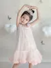 Summer Kids Girls Princess Dresses Baby Girl Wedding Party Tuttu Dress Bilni Cute Bilined Lace Abbigliamento in pizzo