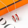 Desingers Люксрию подвесной ожерелье роскошное дизайн съемный ожерелье Подарок классический женский модель -дизайнерские ювелирные изделия с кольцом Good