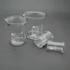 Forniture di laboratorio 1 Set 5 ml 10 ml 25 ml 50 ml Bicchiere da laboratorio Misuratore di vetro Trasparente Contenitori per medicinali