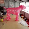 Fabrika Doğrudan Satış Hava Üflemeli Hayvan 13 Feets Yükseklik Şişirilebilir Pembe Köpek Reklam Sergisi