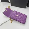 Soft lambskin wallet retro womens mobile phone bag Designer Quilted Chain Bag ladies coin purse mini cosmetic bags