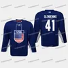 MIT USA PATRICK KANE 2019 IIHF世界選手権ジャージーJames van Riemsdyk Thatcher Demko Cory Schneider Frank Vatrano Brady Skjei Noah Hanifin