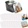 Nouveau Sublimation en bois personnalisé réfrigérateur aimant transfert de chaleur impression blanc MDF réfrigérateur aimants bricolage pour la décoration intérieure B0510