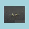 Studörhängen smycken mode stjärnfisk zinklegering sier pläterad örhänge marin biologisk för kvinnor grossist droppleverans 2021 mzhd9