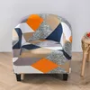 Klubbstol slipcover stretch fåtölj täcker tryckt badkar soffa spandex soffa för barräknare vardagsrum 220615