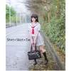 Kläder sätter student JK Uniform Takami Chika Cosplay Costumes School Lovelive Sunshine Aqours Halloween Party Grey Sailor Suitclothing
