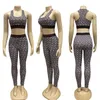 J2667 Brand Designer Letter Print Sports Tank Top Pants Two-piece Set Luxury Fashion Casual Women's Clothing