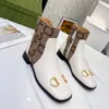 Designer Boots Luxury Boot äkta Leather Martin Boots Ankel Booties Woman Short Boot Sneakers Trainers Slipper Sandaler av Shoebrand W163 05