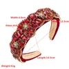 Luxury Color Rhinestone Snowflake Headband Fashion Hair Accessories Women Trend Shiny Hairband Hair Band Girl Headwear