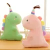 Pluxh fofo pequeno dinossauro brinquedo boneca travesseiro de travesseiro de dormir do dia infantil de aniversário para meninas tamanho 30cm