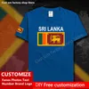 Sri Lanka Lankan Coton T-shirt Personnalisé Jersey Fans DIY Nom Numéro Marque Hip Hop Lâche Casual T-shirt drapeau LKA Ceylan 220616gx