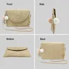 Wallets Handmade Ladies Straw Woven Handbag Women Summer Holiday Beach Casual Tote Elegant Fashion Retro Shoulder BagsWallets