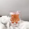マグスターバック猫爪ピンクチェリーブロッサムパープルキャットクローダブルガラス水マグカップ