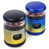 Colored Teeth Visible Through The Window Herb Grinders Smoking Accessories Multi Colors 4/3 Layers Zinc alloy + Bakelite Height72mm OD 63MM GR426