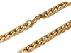 18K Men's 6MM gold Chains embossed Necklace 60CM