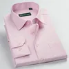 Männer Kleid Shirts Marke männer Mode Twill Kleidung Herren Langarm Einfarbig Drehen-unten Kragen Formale Männliche topMen's