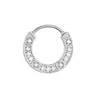 Zirconia cubica zirconia pavimentata orecchino singolo per donne da donna hoop huggie stallon vite che segna 316l titanio acciaio famoso marchio design2694