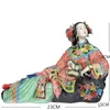 Classical Ladies Spring Craft Painted Art Figure Statue Ceramic Antique Chinese Porcelain Figurine Home Decorations Sculptures 220629