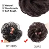 Messy Hair Bun Piece Tousled Updo Scrunchies Hårförlängning med elastiskt gummiband Chignons Pieces for Women Girls LS14