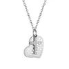 Pendentif Colliers Tuswans Bijoux De Mode Amour Coeur Croix Collier En Acier Inoxydable Pour Les Femmes Tendance Festival Fête Cadeau BijouxPendant