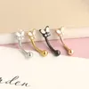 Eyebrow Rings Rook Daith Earrings for Women Stainless Steel Butterfly Belly Lip Ring Cartilage Tragus CZ Body Piercing