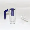 vattenpipor Recycler Askfångarehållare 14 mm fogdiffuserad arm trädperkolator för Glas Vattenpong Oljeriggar Glasrör