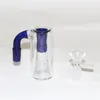 Hookahs Recycler Ash Catcher Porta del percolatore a braccio diffuso da 14 mm per bong d'acqua in vetro piatti di vetro