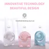 1pcs Handheld Personal Mini Fan USB USB Перезаряжаемый портативный охладитель с регулируемым ремешком на 3 скорости для Office Outdoor Travel 220505