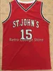 Xflsp 15 Ron Artest 20 Chris Mullin St John's University College Basketball Jersey Calidad superior 100% doble costura Personaliza cualquier nombre y número