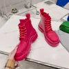 أحذية برباط للكاحل للنساء والرجال بلايز عالية الجودة مقاومة للارتداء أحذية Rainboots الفاخرة ذات الكعب المنخفض أحذية شتوية للسيدات أحذية بوتيجا للدراجات النارية