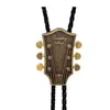 Papillon Prodotti Testa di chitarra country Cravatta Bolo Tie per uomo e donna Cravatta da cowboy western americano