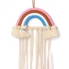 Korean Style Rainbow Hairpin Holder Wall Hanging Hair Clip Bows Accessories Storage Belt Organizer Hanger Girl Room Decoration O 220407