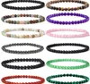 4mm naturliga kristallsten handgjorda strängar pärlstav elastiska energi charm armband för kvinnor män bangle yoga smycken