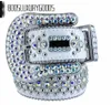 2022 Cintura firmata Bb Simon Cinture per uomo Donna Cintura diamantata lucida bianca cintura uomo boosluxurygoods