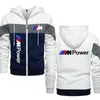 2023 primavera outono bmw m power ao ar livre roupas masculinas 039s suéter casual jaqueta de lã com capuz quente casaco harajuku8987423