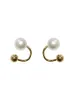 Stud Korea Creative Design Simple Hook White Pearl Earrings Elegant Women's Everyday All-Match EarringStud