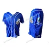 Camisas de beisebol personalizadas Xflsp GlaMitNess masculinas Biloxi Shuckers branco cinza azul camisas personalizadas com costura dupla de alta qualidade