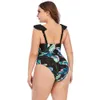 maillot de bain mode sexy pour femme maillot de bain maillot de bain maillot de bain siamois noir et bleu imprimé multicolore une pièce grande taille sans soutien-gorge soutien-gorge maillots de bain d'été bikinis