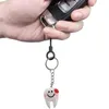20 pcs Keychain Key Ring Hang Tooth Shape Cute Dental Gift AA220318