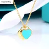 S925 Sterling Silver Love Necklace Double Heart Pendant Necklace Luxury Design Necklace Women Valentine's Day Birthday Gift G220722