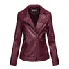 Kvinnors skinnjacka Ny kvinnlig kappa Vinterkvinnors Moto Biker Zipper Jacket Sheepskin Coat for Women L220801